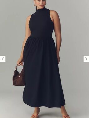 NEW Reformation Sai Maxi Dress Black Sz 3X